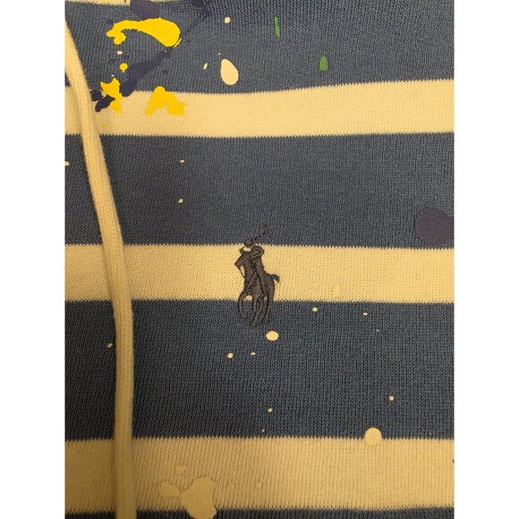 Polo Ralph Lauren Women's Small Cropped Boxy Limited Edition Hoodie Splatter - Picture 4 of 9